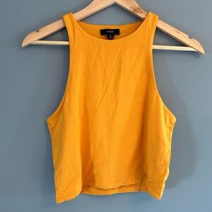 J. Crew orange racerback crop top tank top